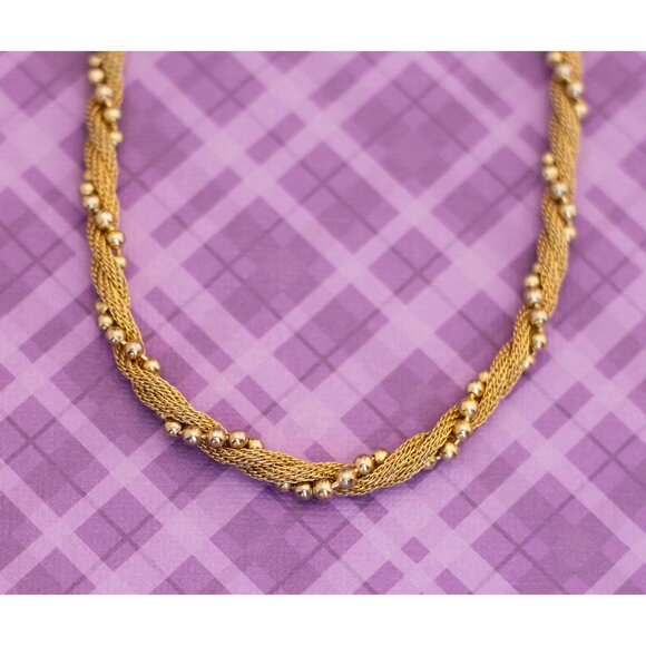 Vintage Rope Style Twirling Bohemian Necklace 18 inch by Avon - V6 - Picture 1 of 3